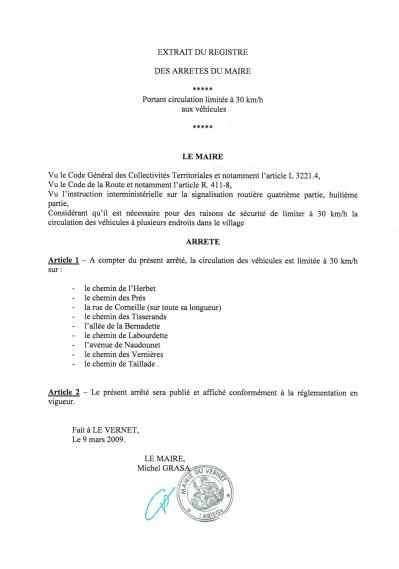 2009 03 sécurité limitation vitesse 2