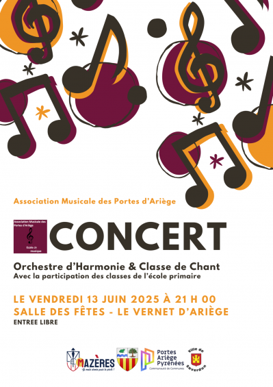 Affiche concert vernet 2025